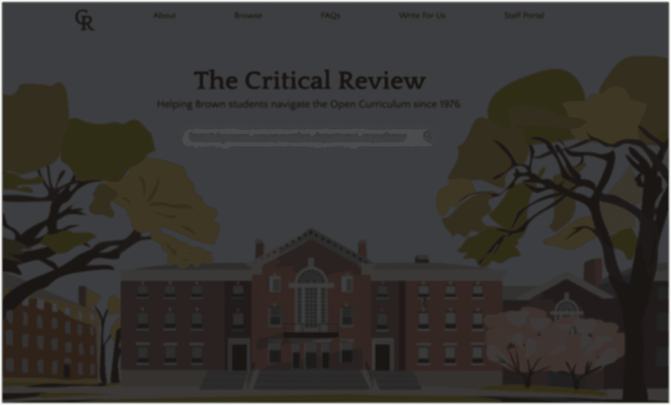 Image for featured project The Critical Review